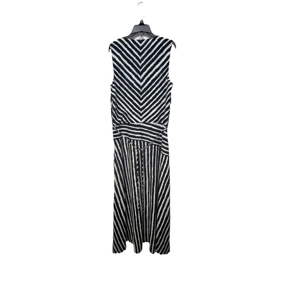 Armani Exchange Women's Wrap Visitar › Stripe Printed Maxi Dress V Neck 10 - Picture 11 of 16